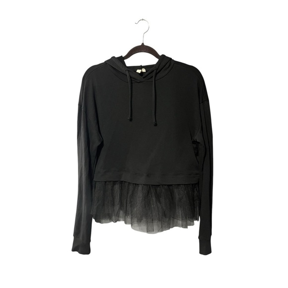 Pilcro Tulle-Hem Hoodie - Picture 3 of 8